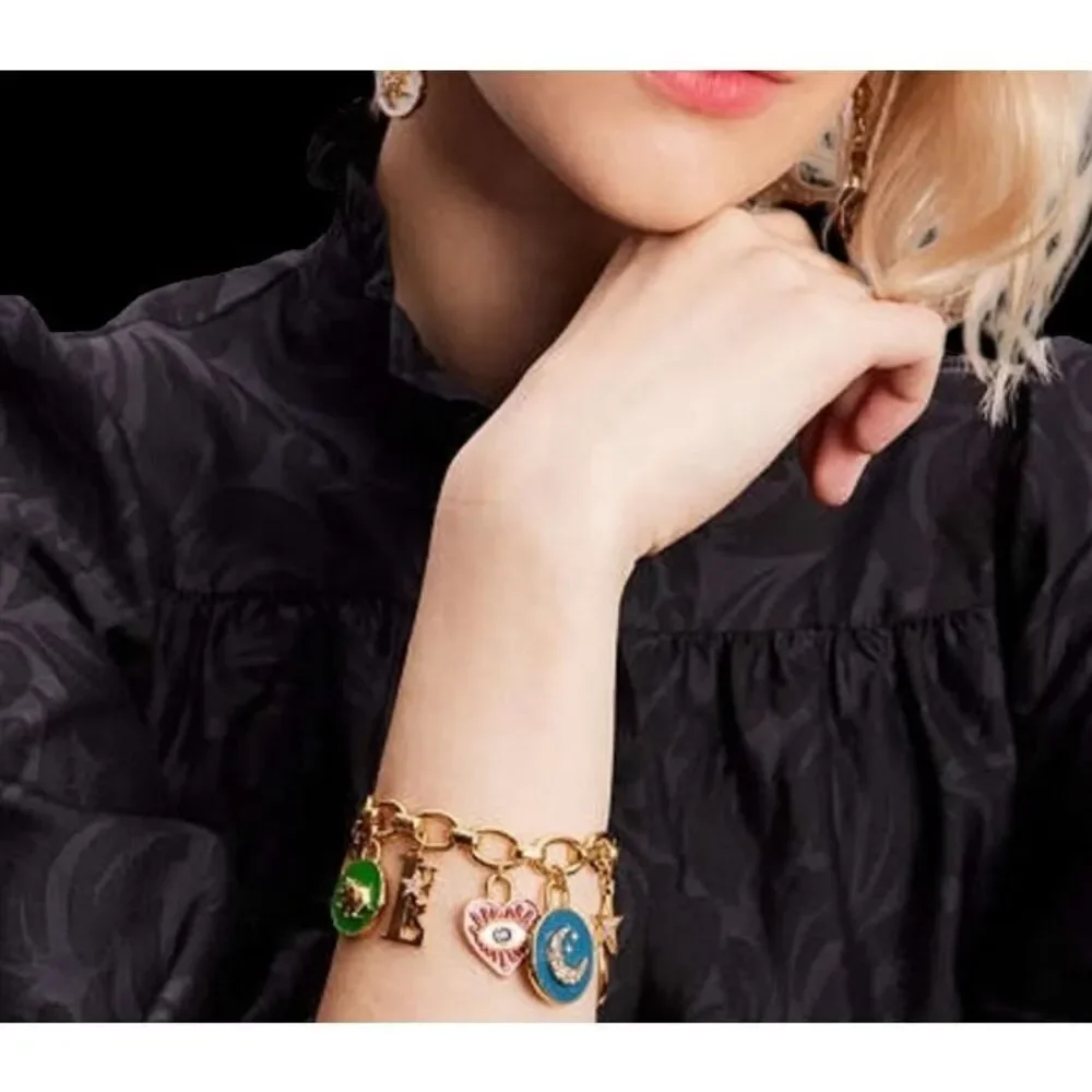 Kate Spade NWT Like Magic charm bracelet RARE evil eye - Picture 3 of 11